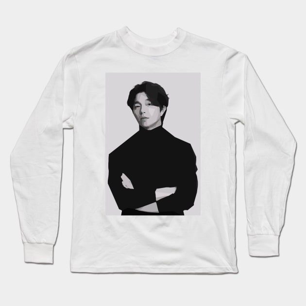 Gong Yoo Long Sleeve T-Shirt by Playful Creatives